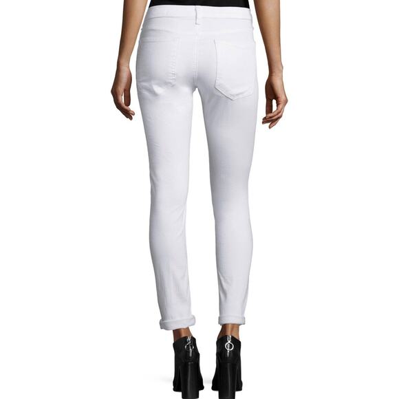 rag & bone White Brigade DRE Distressed Skinny Jean 5 Pocket Stretch Denim 28 - Picture 2 of 13